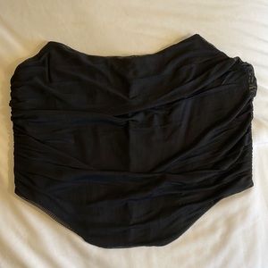 NWT - black corset top - L